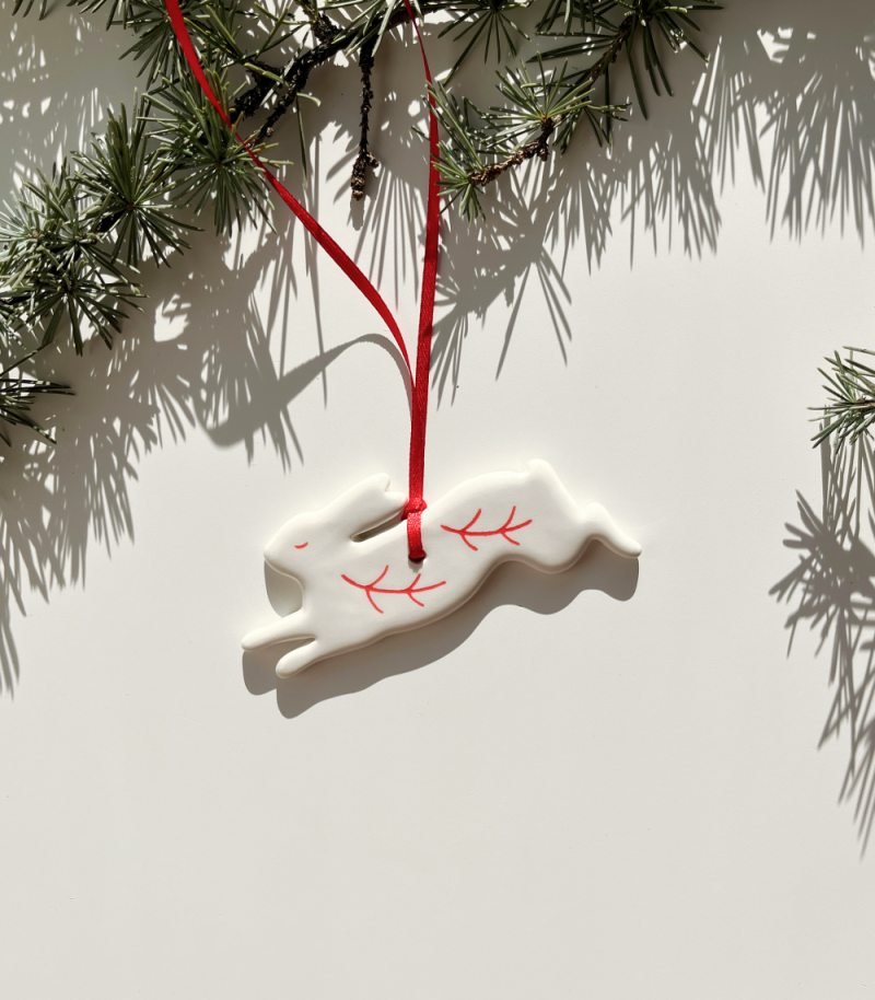 Rabbit, Christmas tree ornament