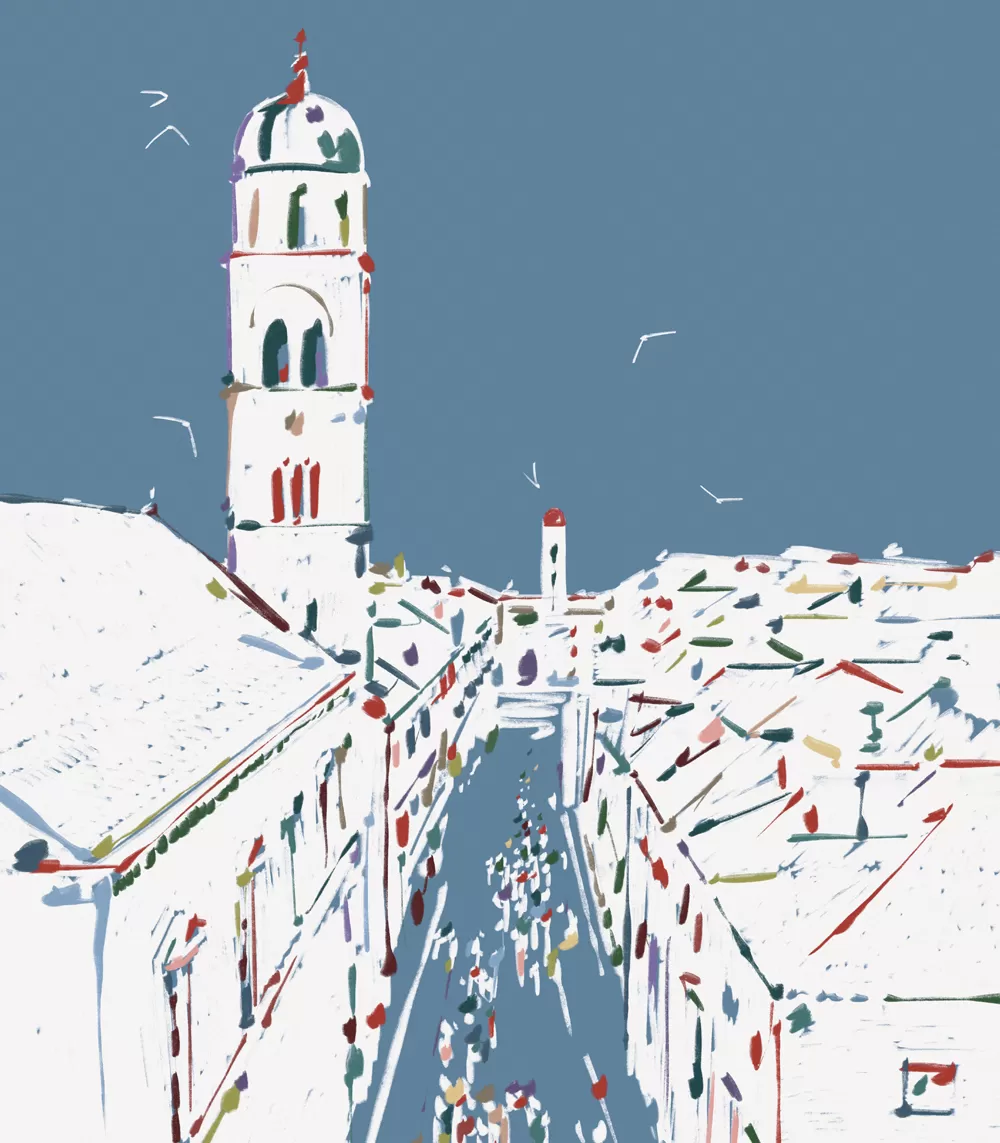 Poster grada Dubrovnika, Stradun